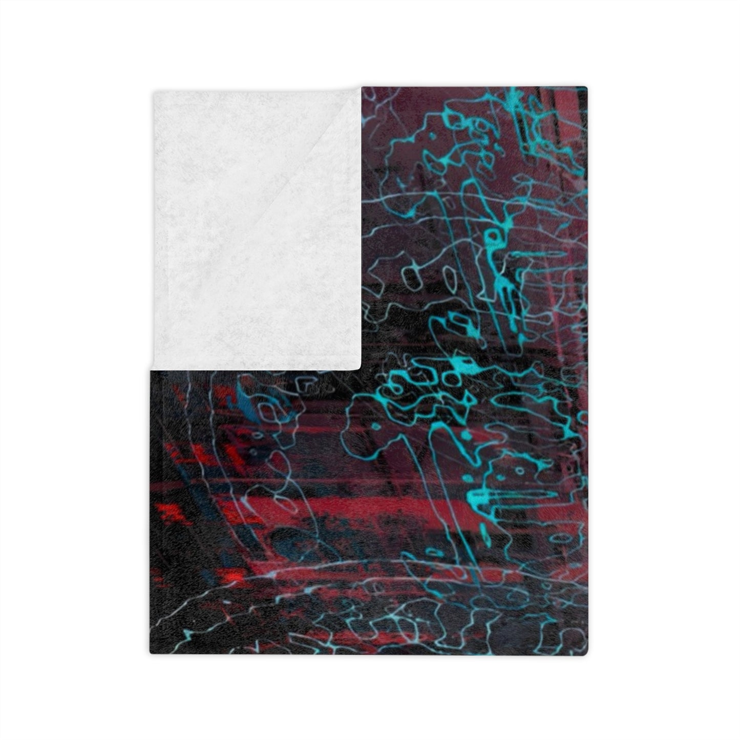 Abstract Urban Art Velveteen Microfiber Blanket