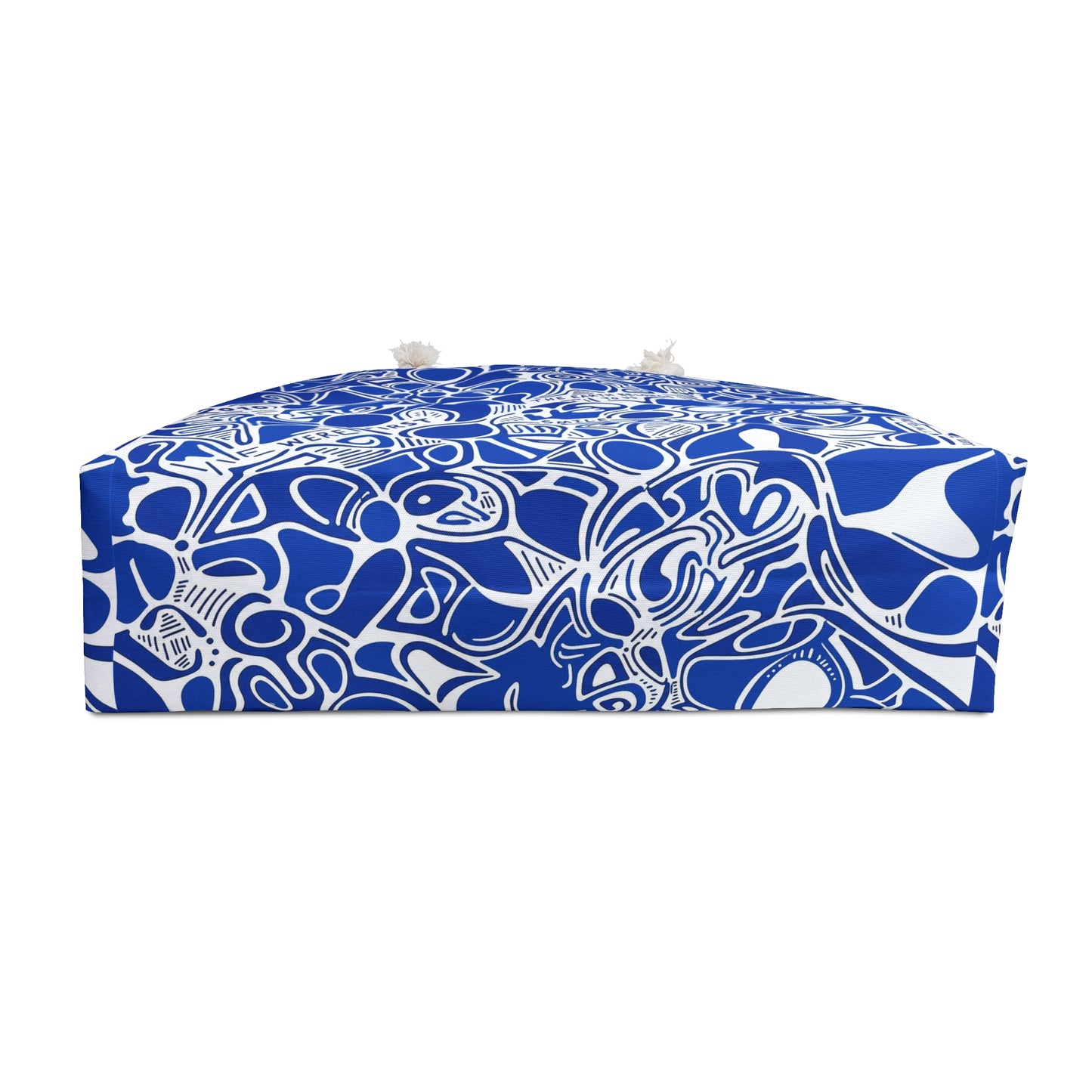 Blue Abstract Doodle Weekender Bag