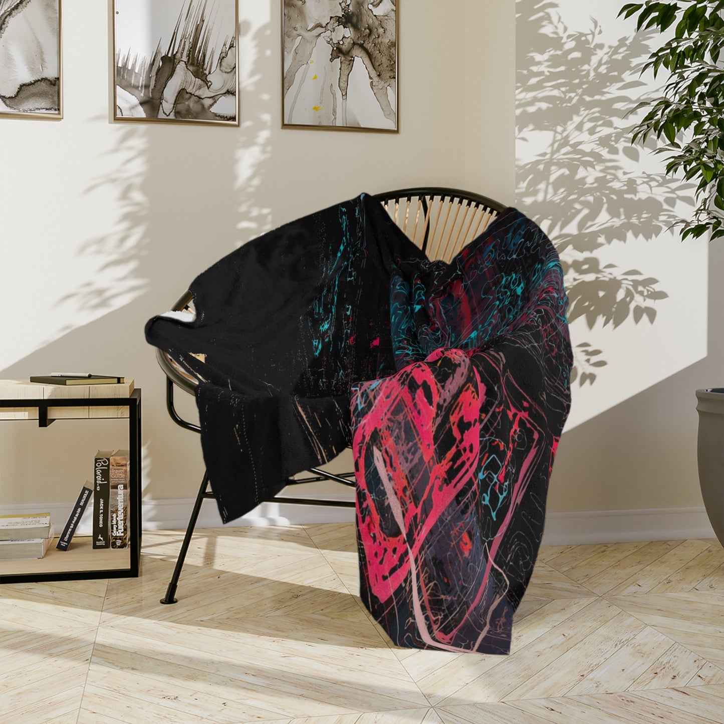 Abstract Urban Art Velveteen Microfiber Blanket