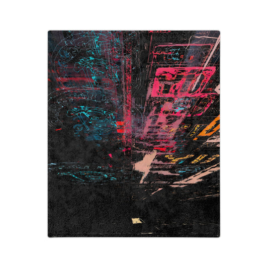 Abstract Urban Art Velveteen Microfiber Blanket