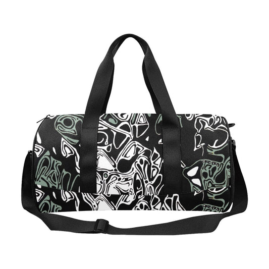 Travel Duffel Bag Face Green