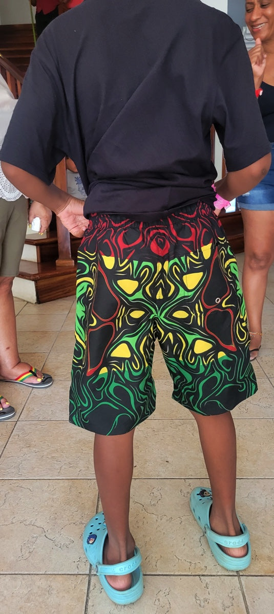 Rasta Boys Swim Trunk