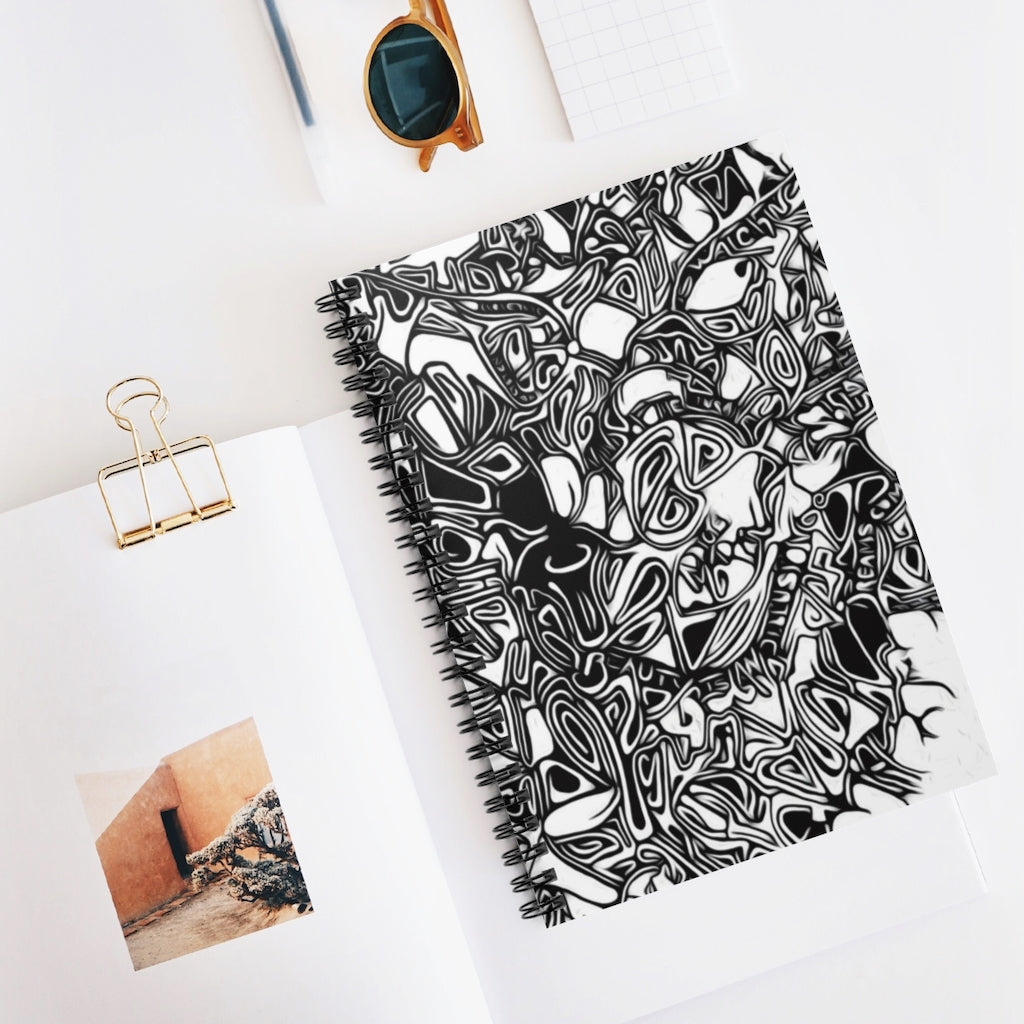 Art of Lines Spiral Notebook - Ruled Line