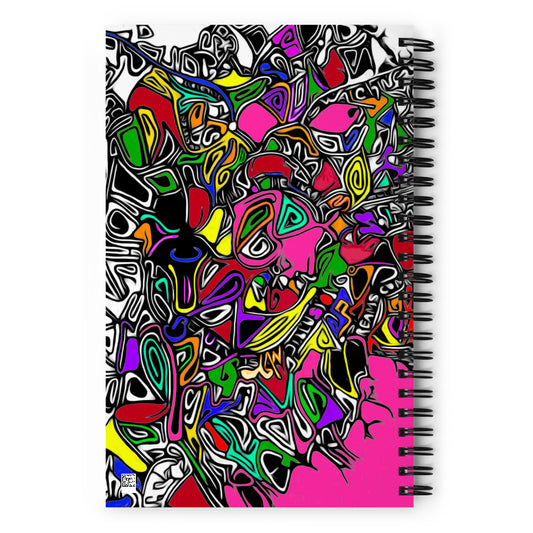 Art of Lines Color Bomb Spiral notebook