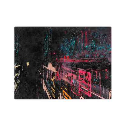 Abstract Urban Art Velveteen Microfiber Blanket