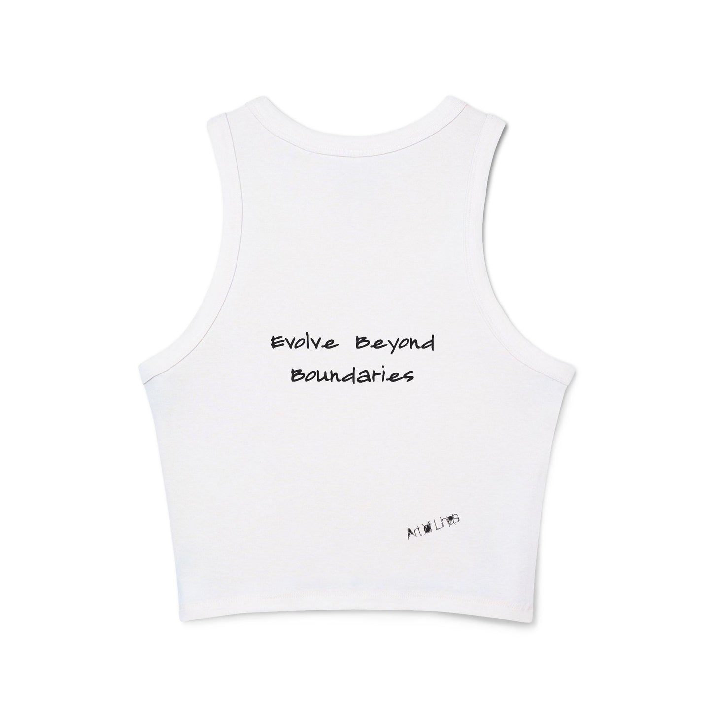 AOL Women's Micro Rib Racer Tank Top