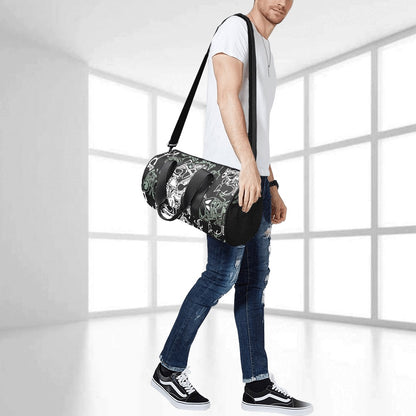 Travel Duffel Bag Face Green