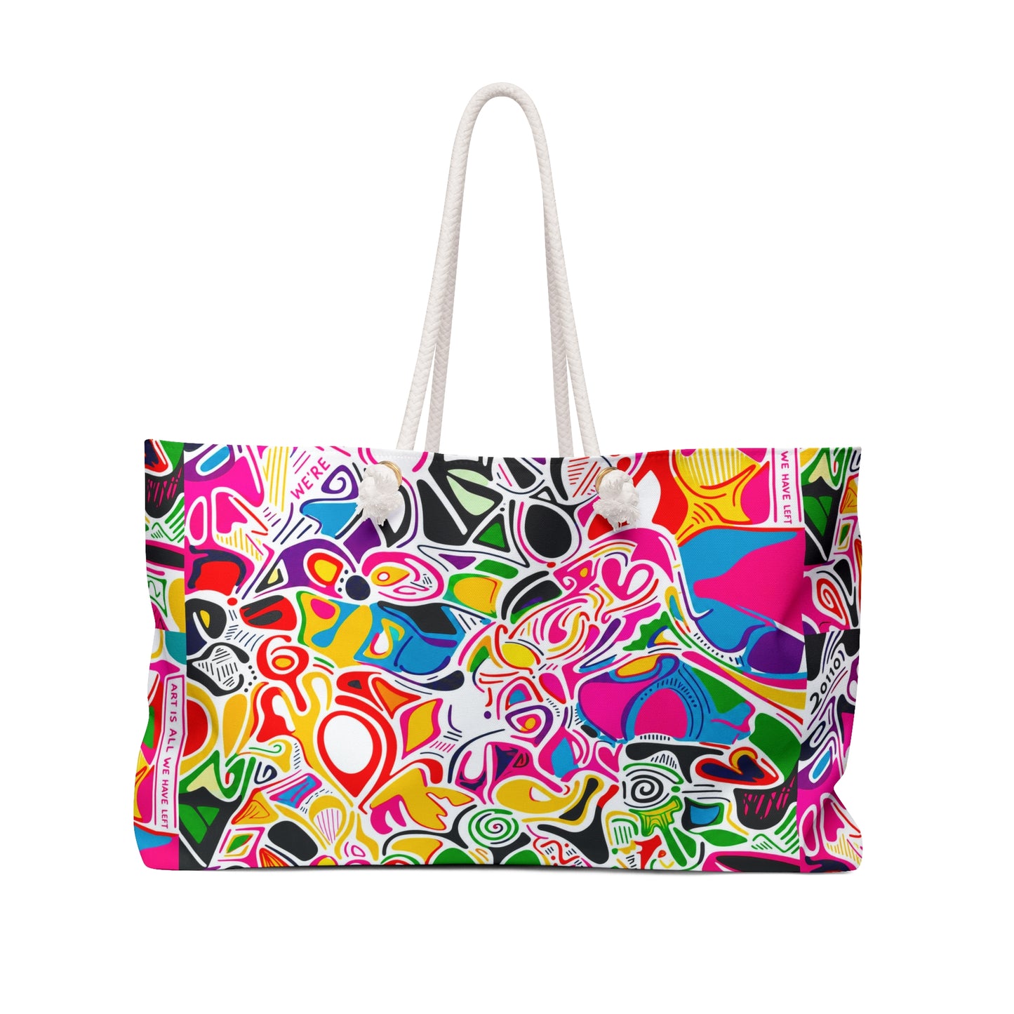 Colorful Abstract Weekender Bag – Vibrant Boho Travel Tote