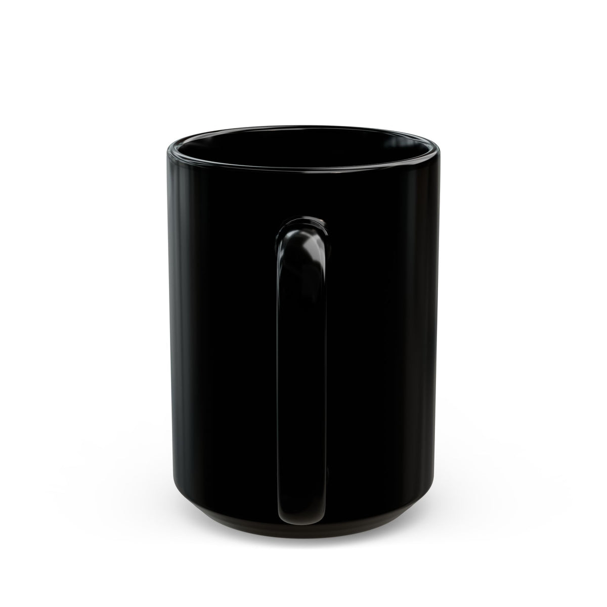 Art of Lines Black Coffee Mug (11oz, 15oz) – Minimalist Band Logo Ceramic Mug