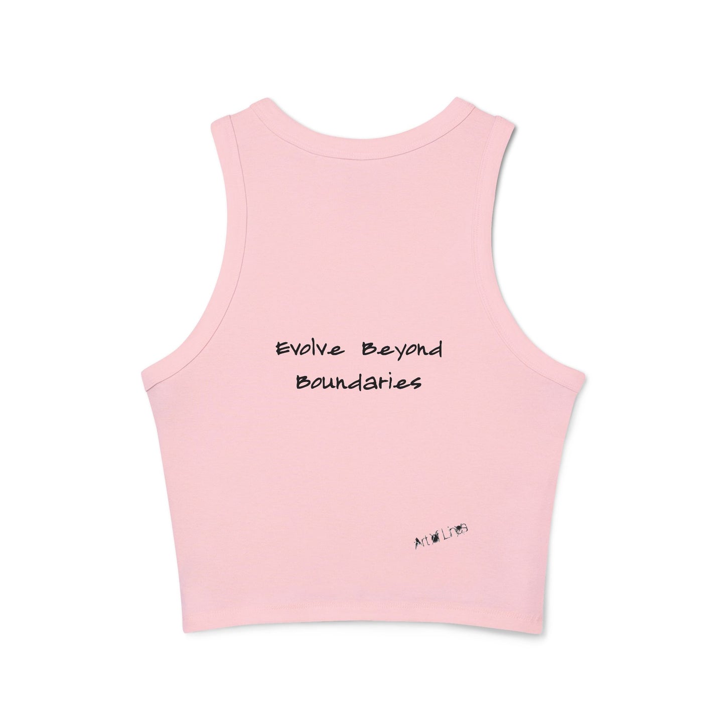 AOL Women's Micro Rib Racer Tank Top