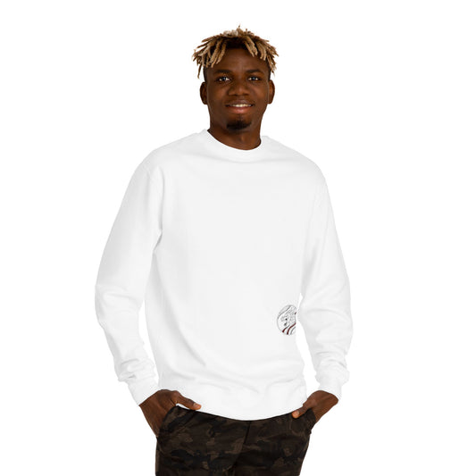 Minimal Marble Pocket Crewneck Sweatshirt