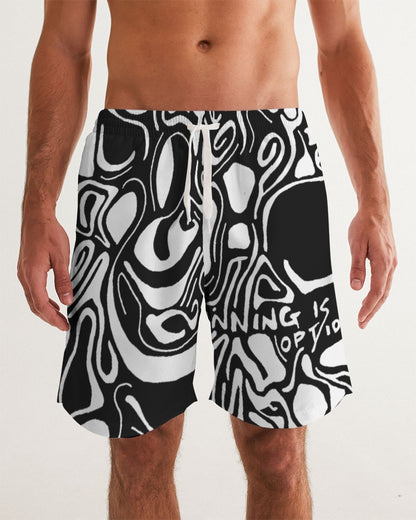 Capsule print men's swim trunk