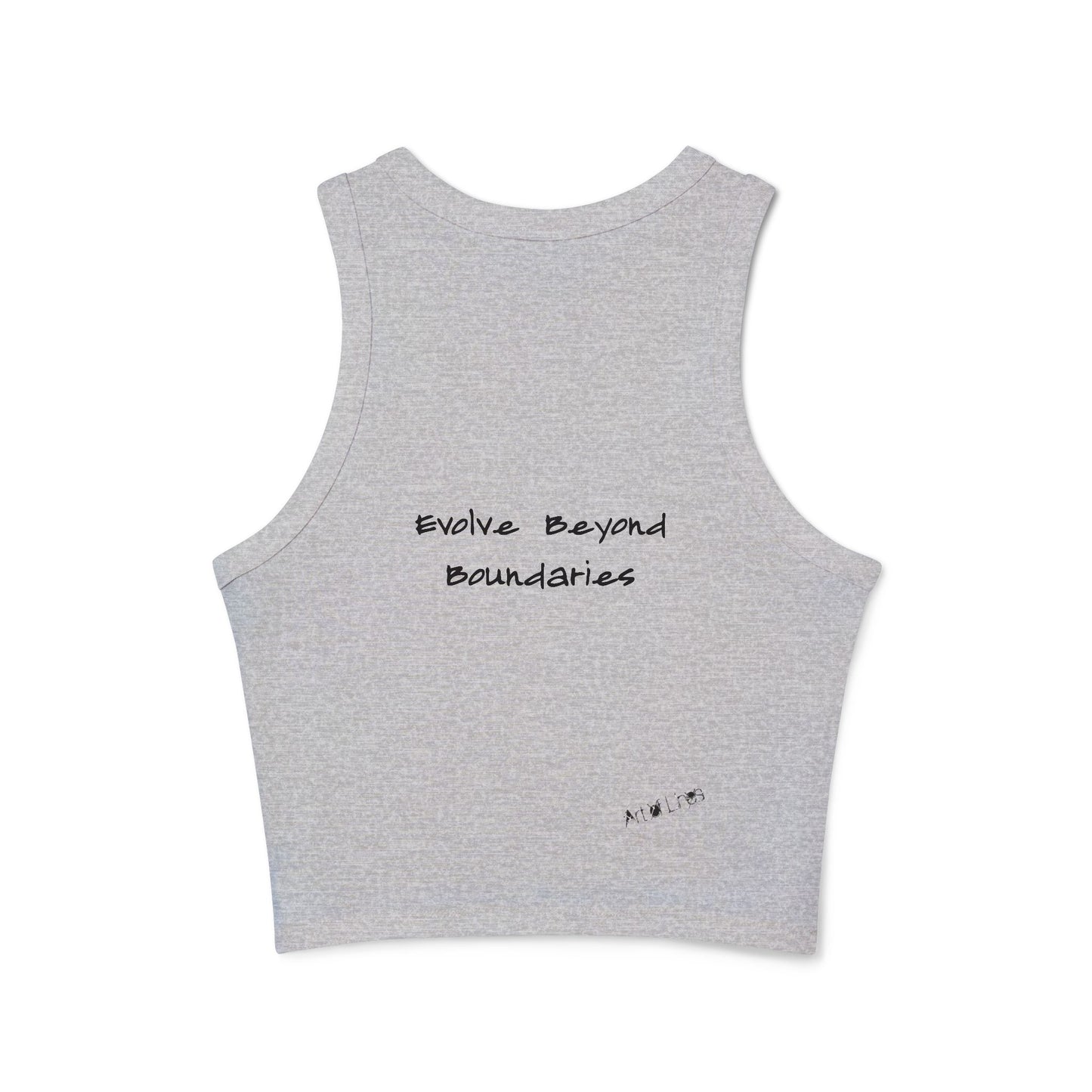 AOL Women's Micro Rib Racer Tank Top