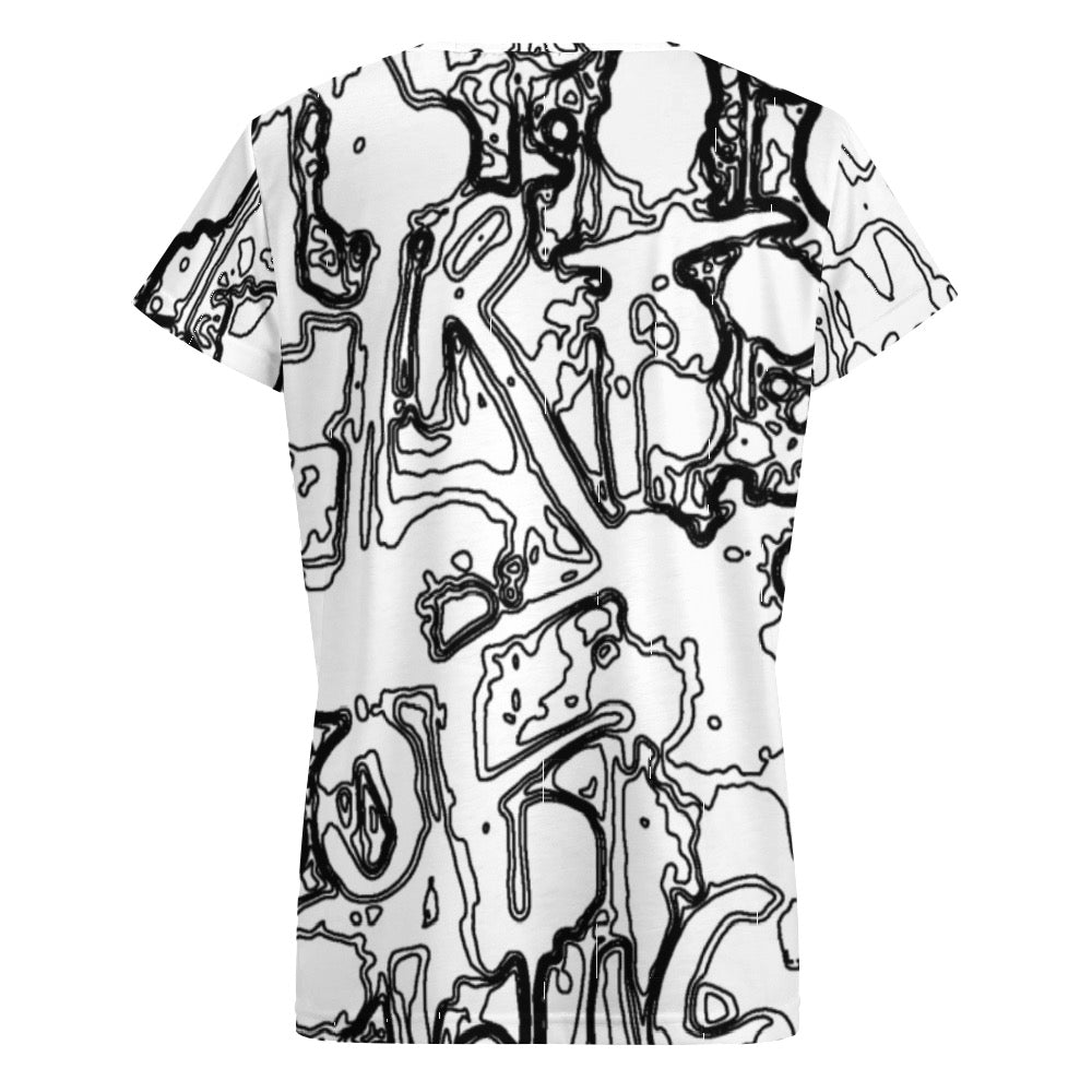 Outlines V-neck short sleeve T