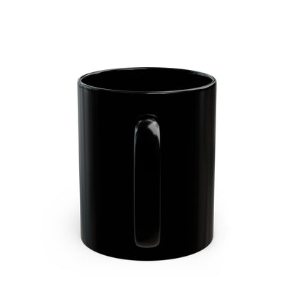 Art of Lines Black Coffee Mug (11oz, 15oz) – Minimalist Band Logo Ceramic Mug