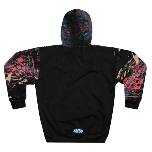 Urban Neon City Unisex Pullover Hoodie