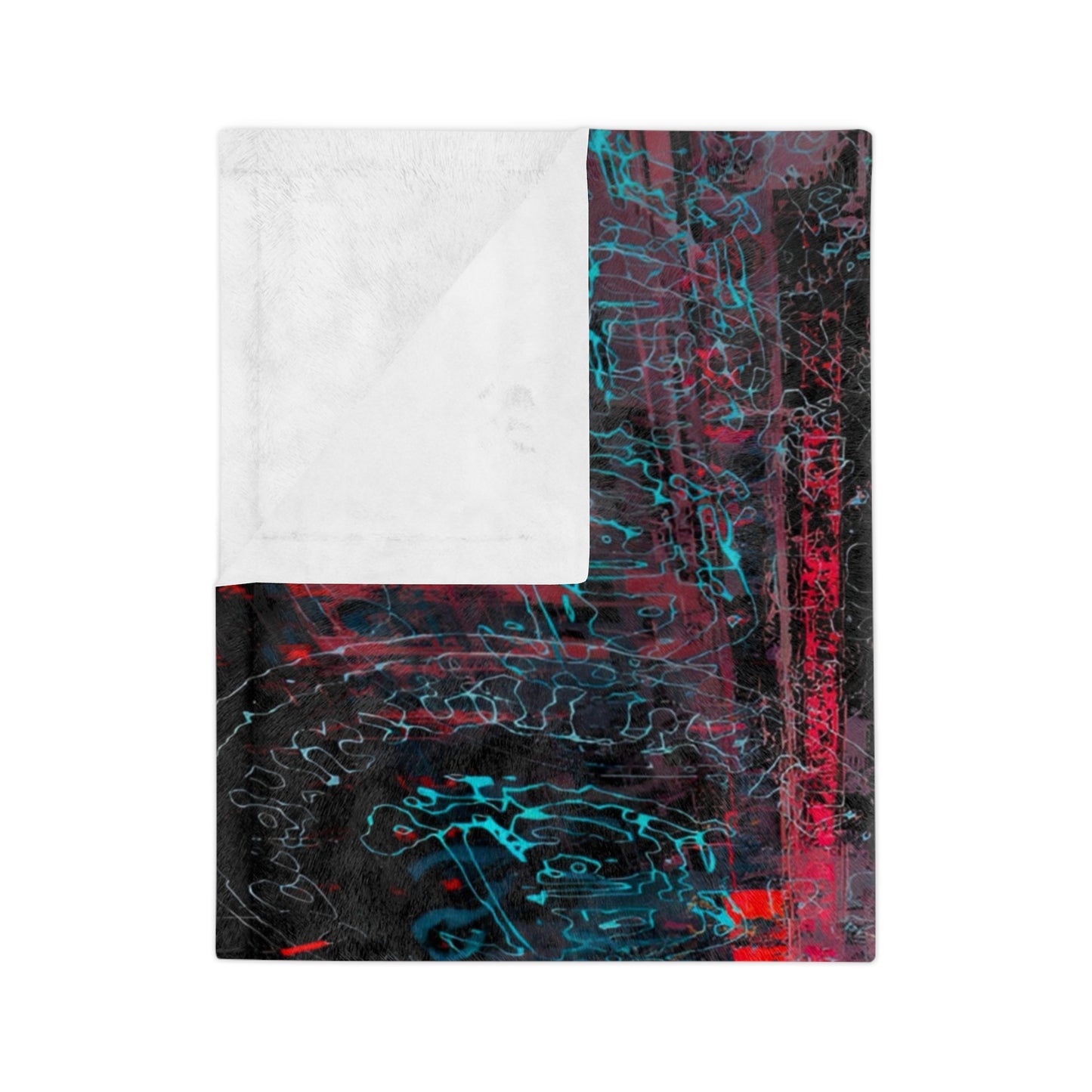 Abstract Urban Art Velveteen Microfiber Blanket