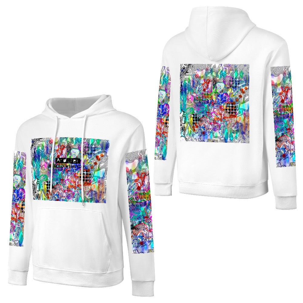 Drip colors 3 New Pure cotton hooded sweater