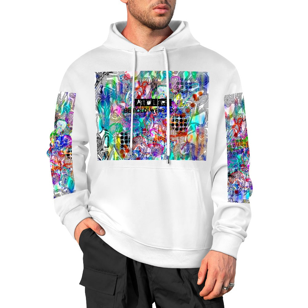 Drip colors 3 New Pure cotton hooded sweater