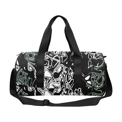 Travel Duffel Bag Face Green