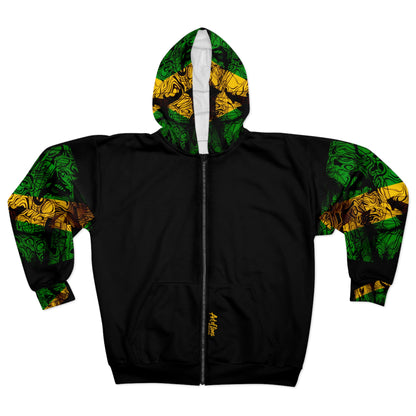 Bold Lion Unisex Zip Hoodie