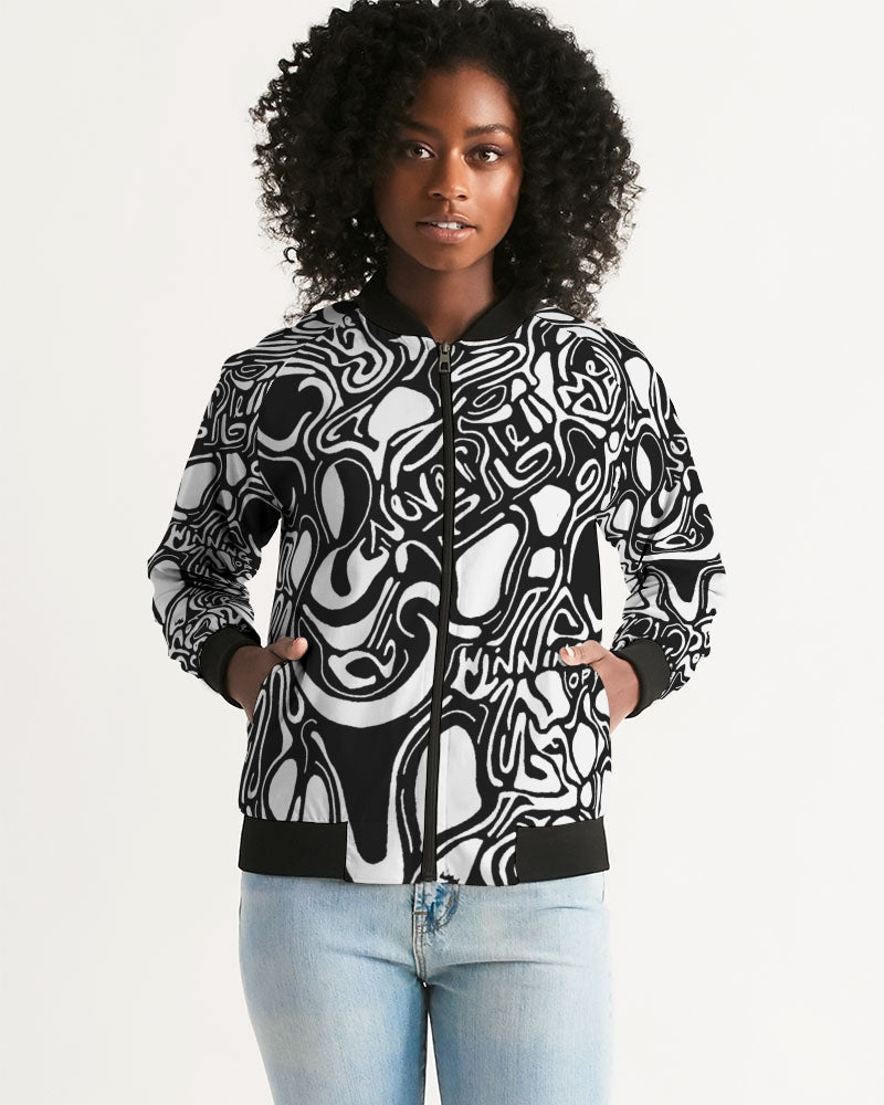 Capsule print bomber jacket
