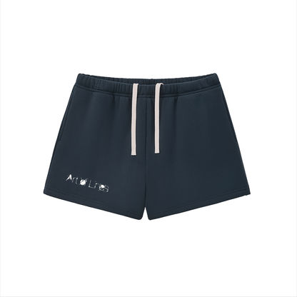 Logo print drawstring sweatshorts