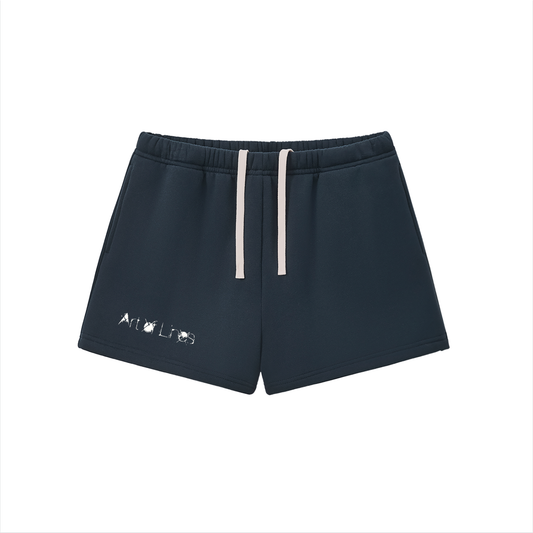 Logo print drawstring sweatshorts