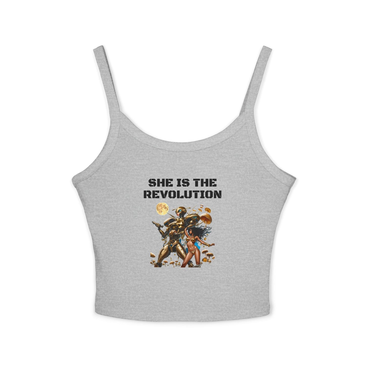 She is the Revolution Women's Spaghetti Strap Tank Top