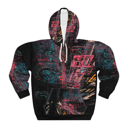 Urban Neon City Unisex Pullover Hoodie