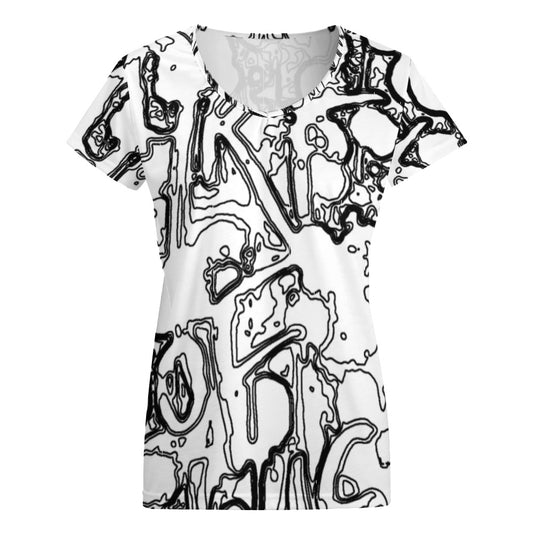 Outlines V-neck short sleeve T