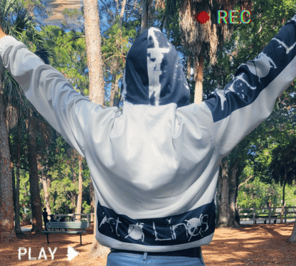 Logo Print Hoodie side sleeve
