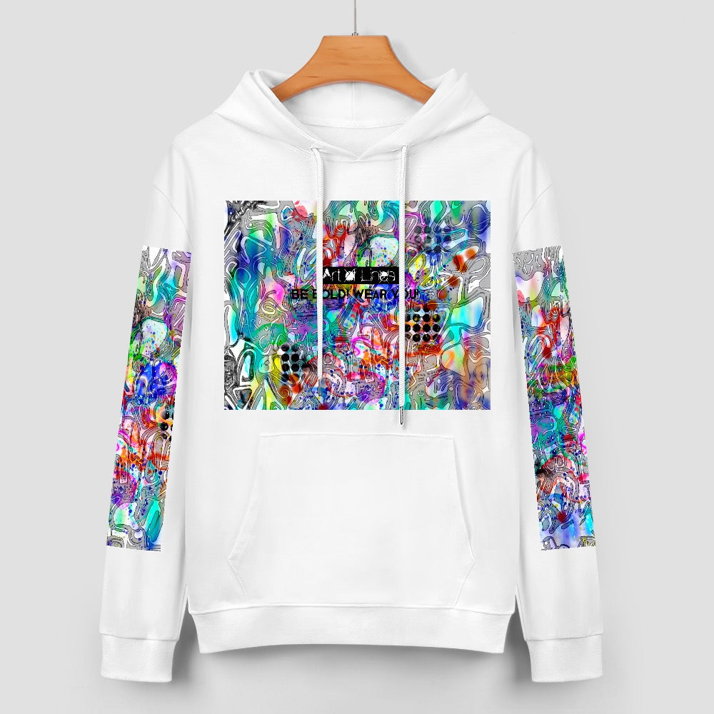 Drip colors 3 New Pure cotton hooded sweater