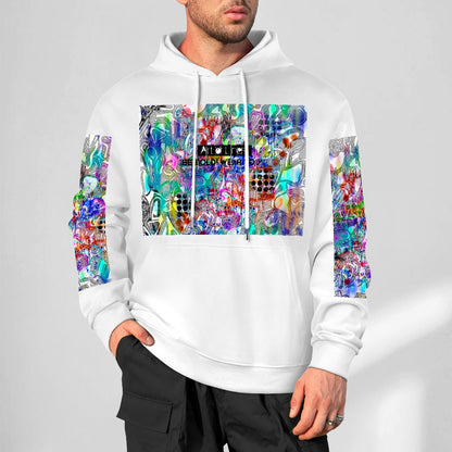 Drip colors 3 New Pure cotton hooded sweater