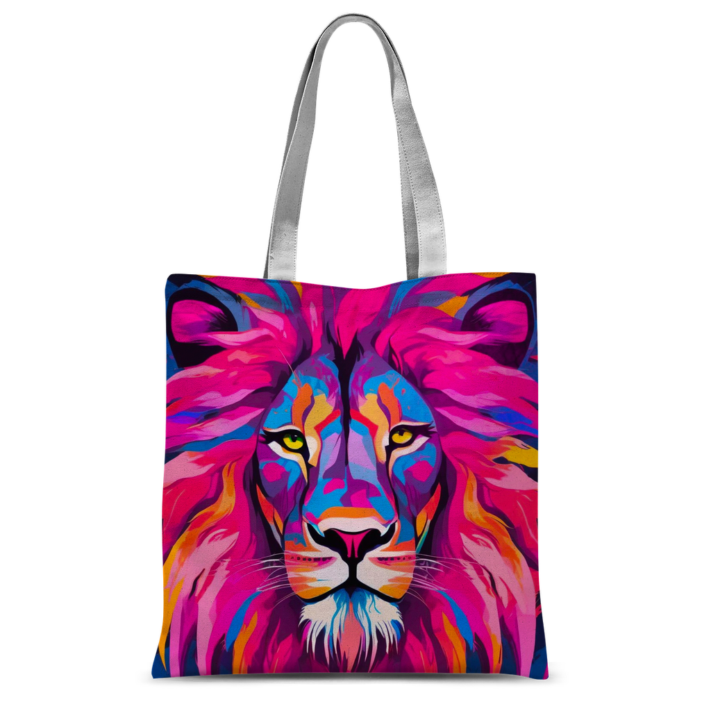 Pink Lion Mane Tote Bag