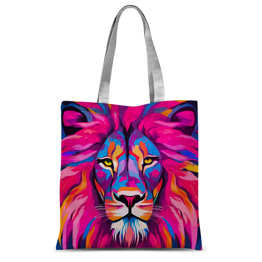 Pink Lion Mane Tote Bag