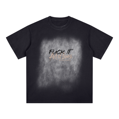 F*%K it Washed Drop Shoulder T-Shirt