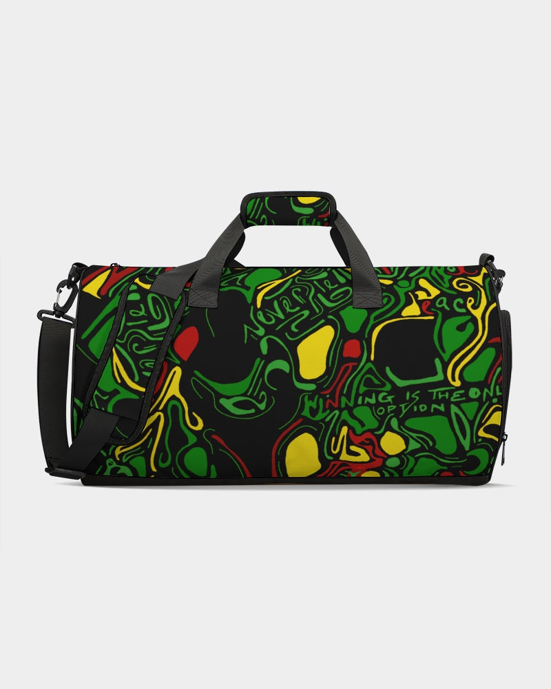 Rasta print sports duffle bag