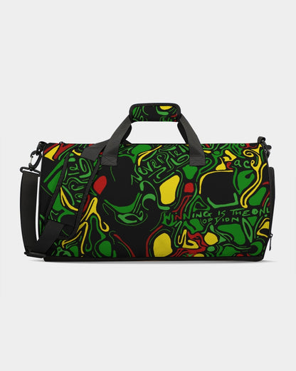 Rasta print sports duffle bag