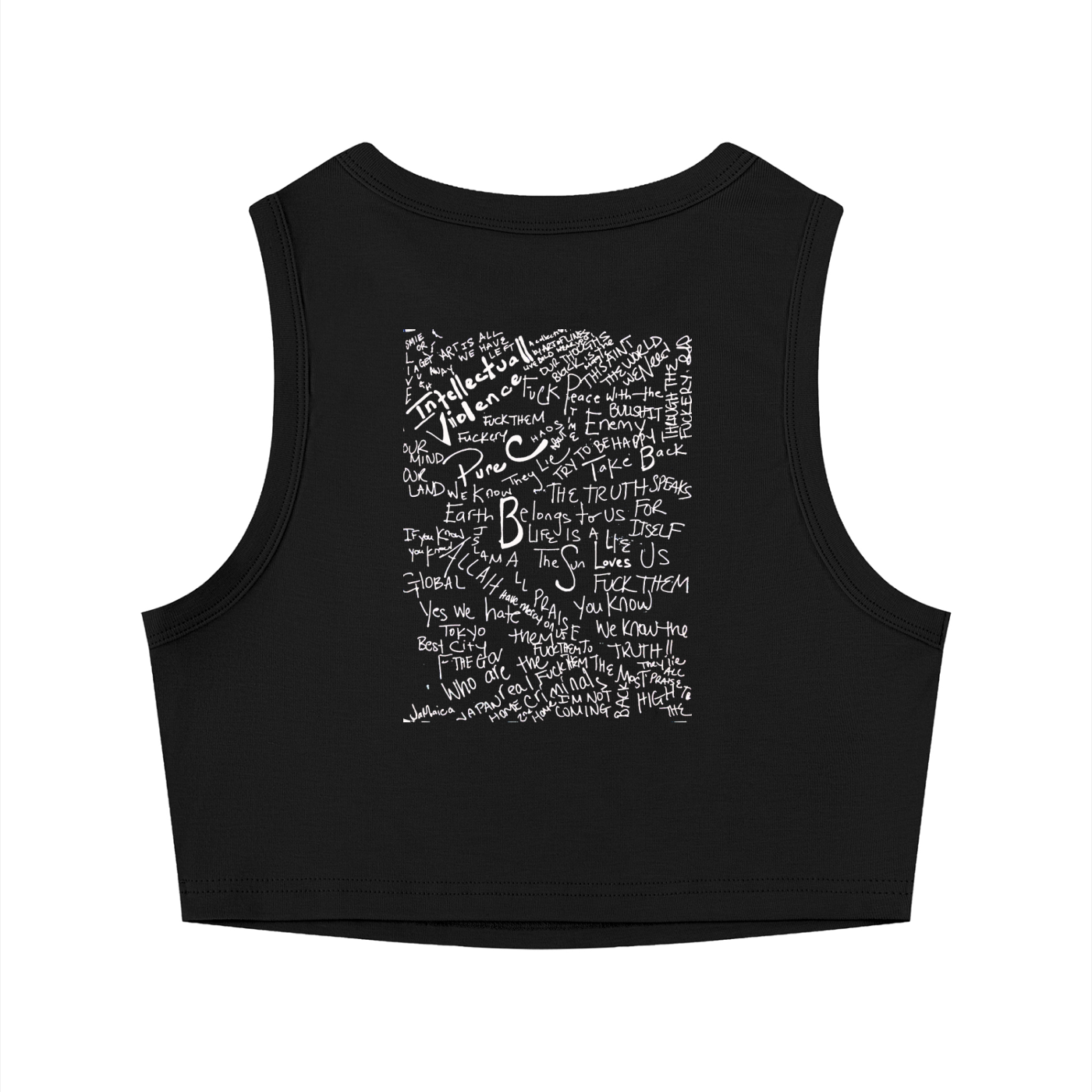 Women's Tight Crewneck Crop Tank Top
