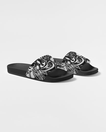 Stop print men's slide sandal