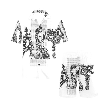 Outlines V-Neck Short Pajama Set