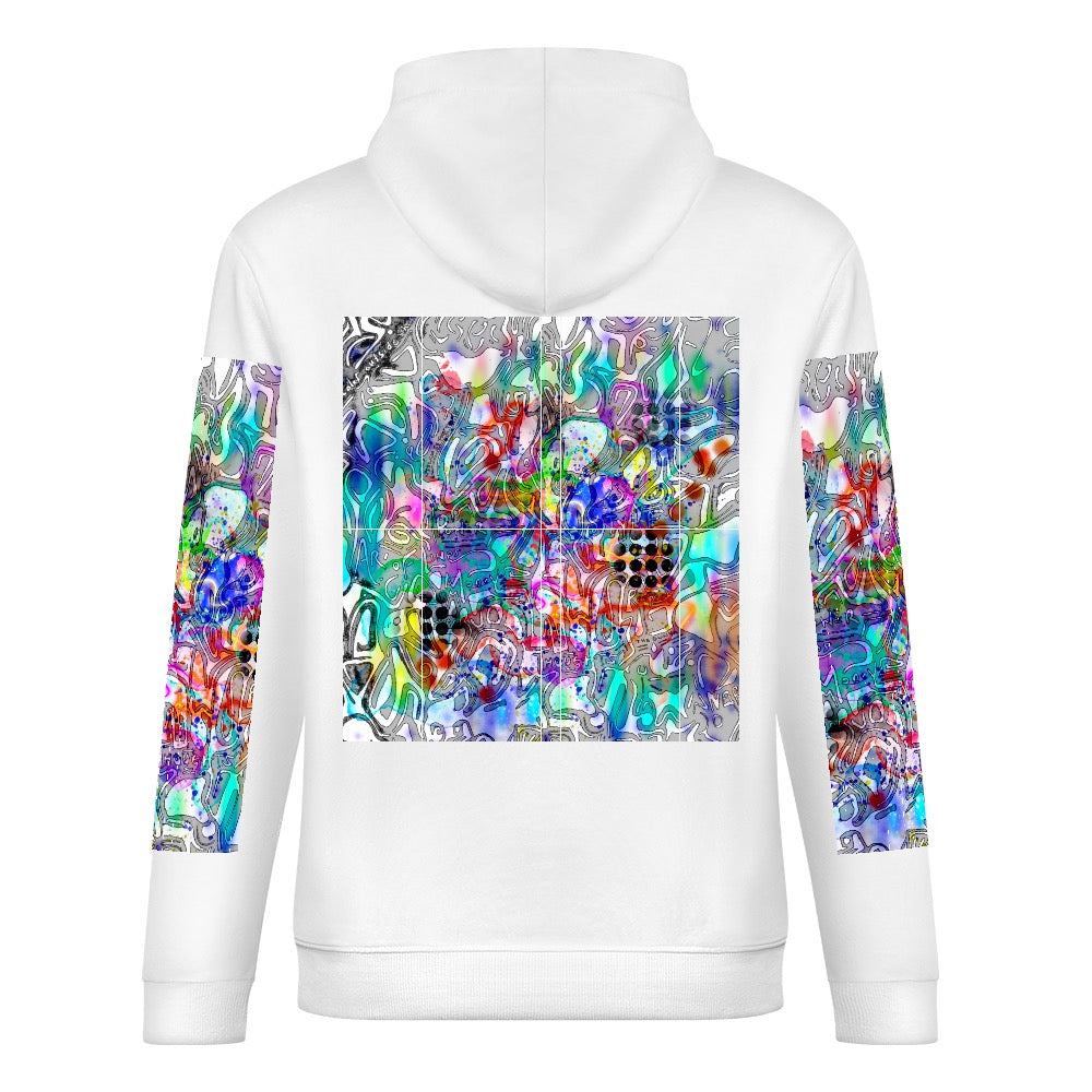 Drip colors 3 New Pure cotton hooded sweater