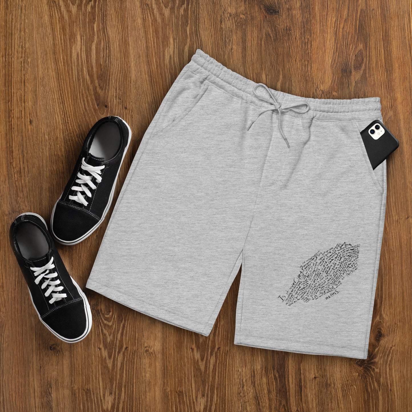 Words of Feather Flock Together Mens fleece shorts