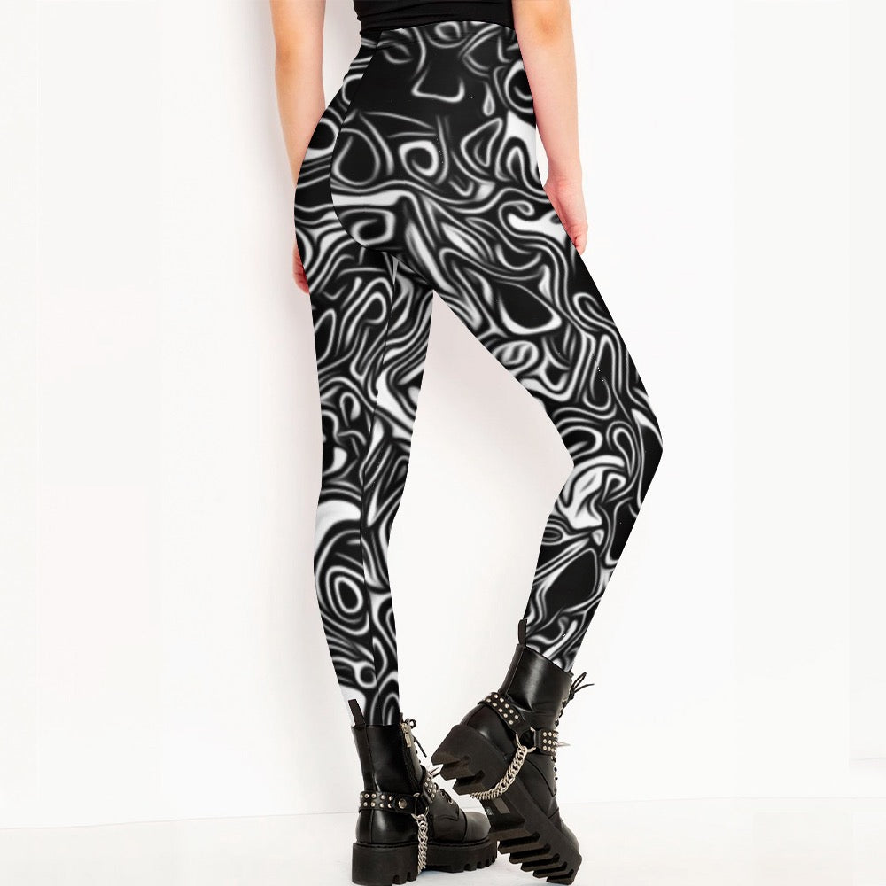 Graffiti Faces Leggings