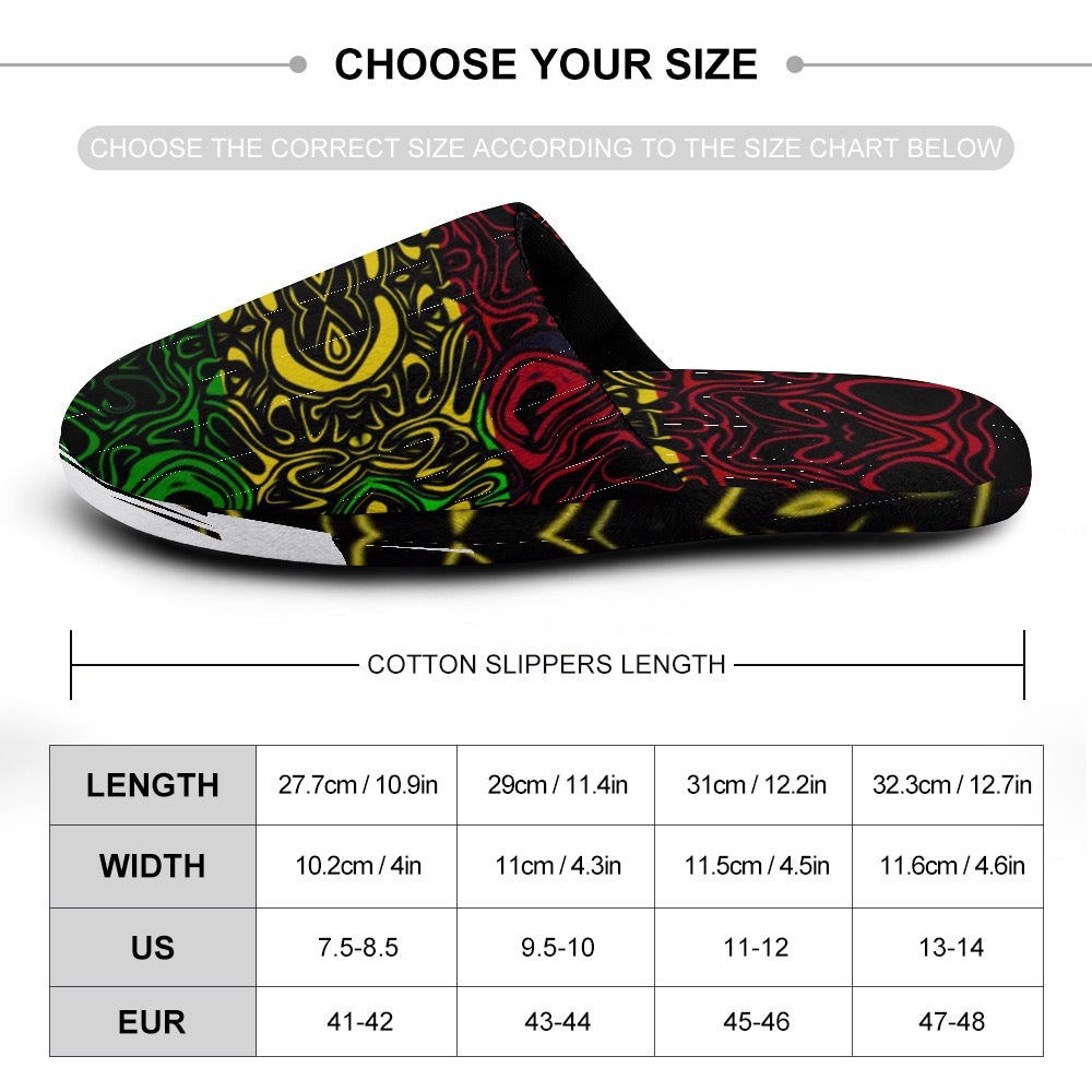 Rasta Cotton Mop House Shoes