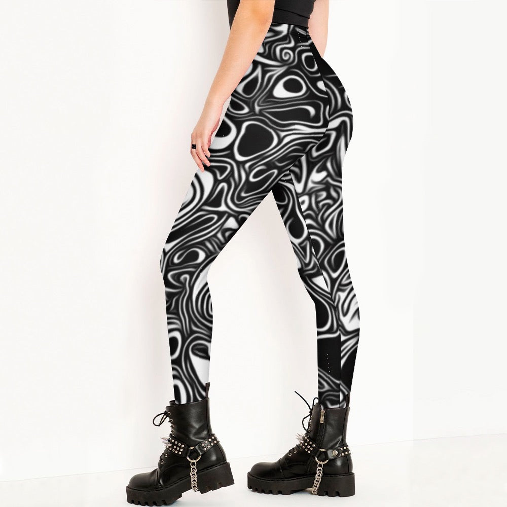 Graffiti Faces Leggings