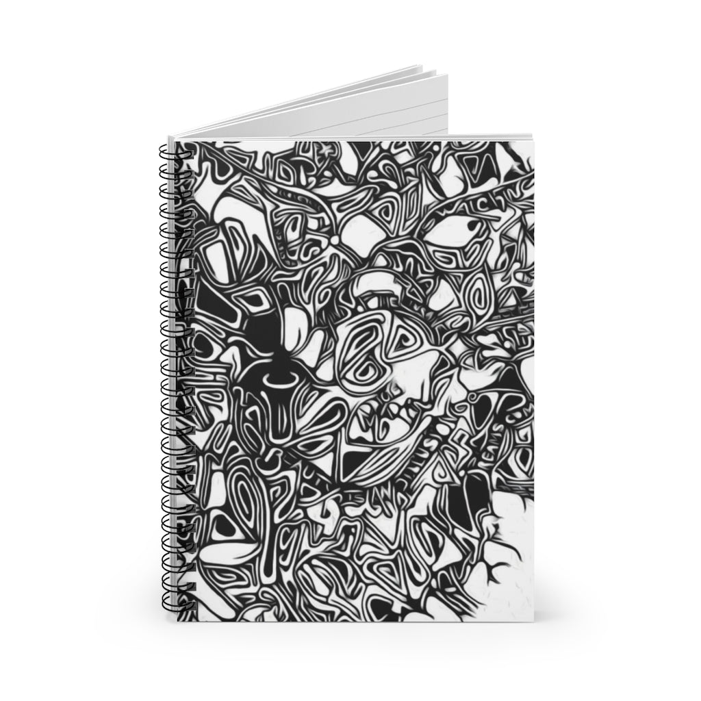 Art of Lines Spiral Notebook - Ruled Line