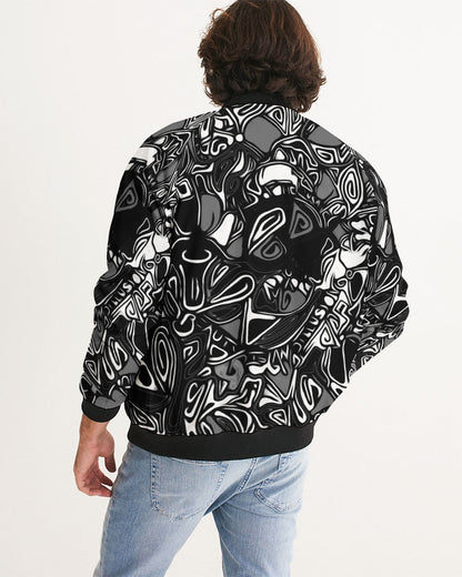 Gray Perception Unisex Bomber Jacket