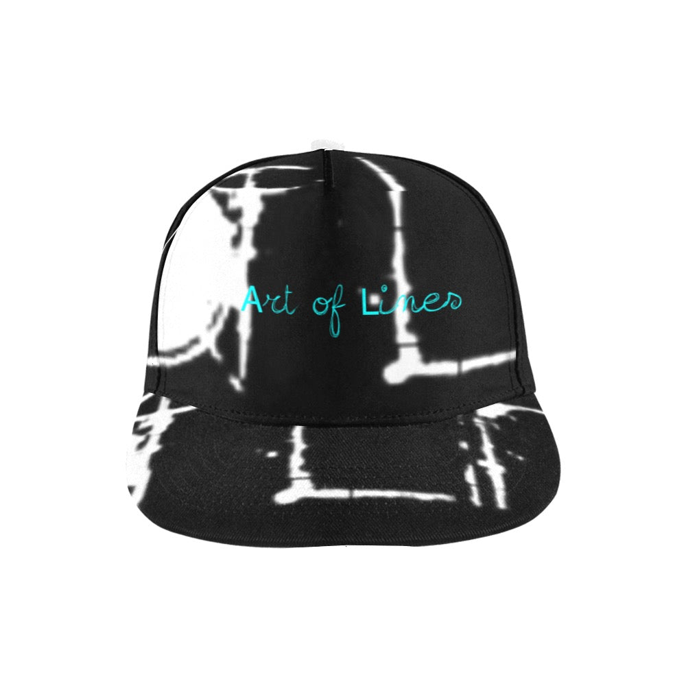 Art of Lines Print Snapback Cap